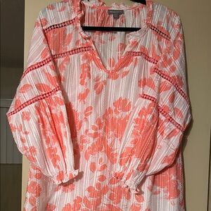 Style & Co. Pink Floral Blouse